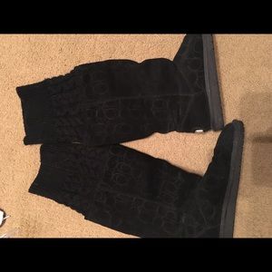 Size 10 Coach boots. Black